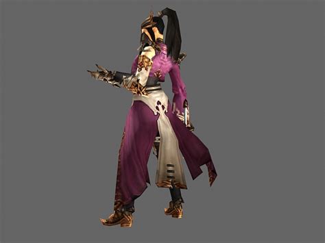 Diablo Iii Character Wizard Female 3d Model 3dsmax Files Free