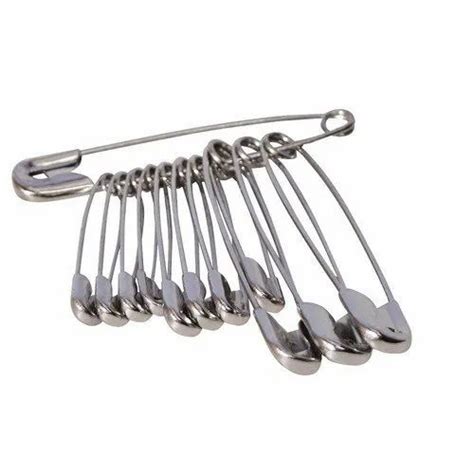 Polished Silver Steel Safety Pins Packaging Type Packet At Rs 80box