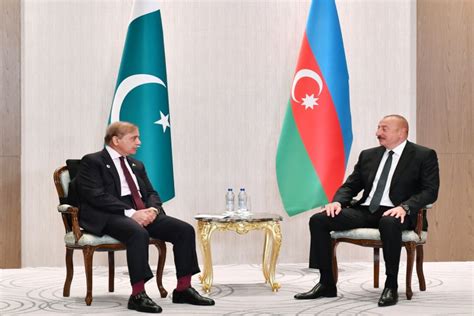 President Ilham Aliyev Met With Prime Minister Of Pakistan Shahbaz