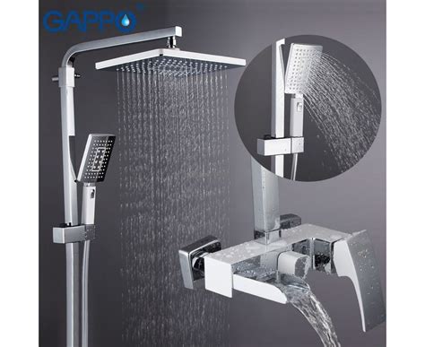 Душевая система GAPPO G2407-30 с верхним душем и смесителем от компании ...