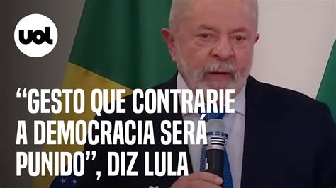 Lula diz que golpistas no DF são aloprados que ainda não entenderam