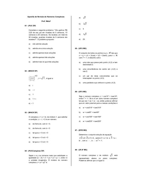 PDF Apostila De Revisao De Complexos DOKUMEN TIPS