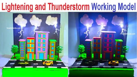 Lightening And Thunderstorm Working Model Science Exhibition Diy