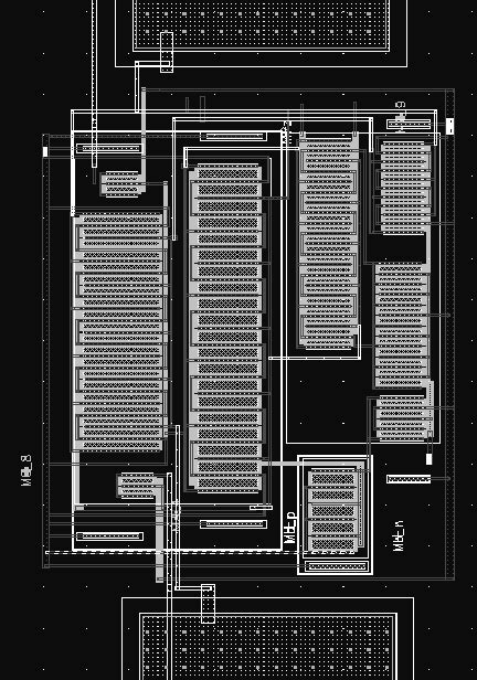 Layout Of Two Stage Op Only A Part Of Compensation Capacitors Is