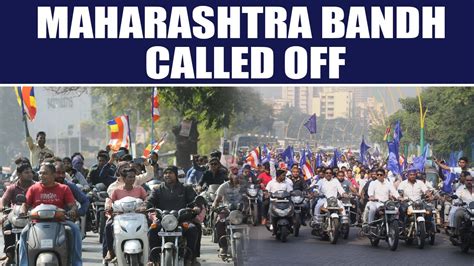 Bhima Koregaon Protest Dalit Leaders Call Off Maharashtra Bandh After