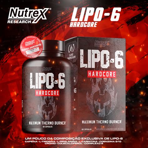 Lipo 6 Hardcore 60 Capsulas Nutrex Dragon Shape