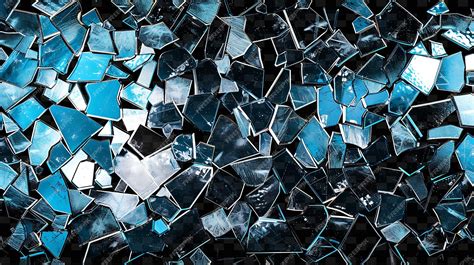 Premium Psd Illuminated Glass Shards Arranged In A Mosaic Shattered Glas Y2k Texture Shape