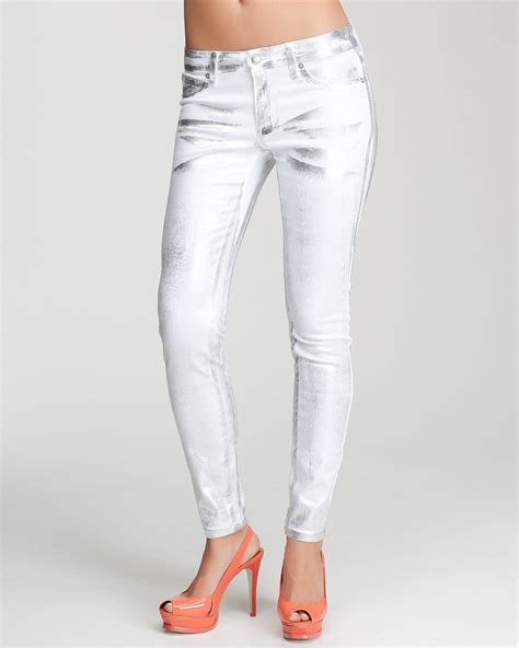 Denim Just Got Way Glam Bebe Iridescent Icon Skinny Jean Skinny