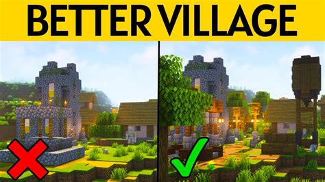 TOP 9 Village Build Hacks And Ideas In Minecraft How To Improve Your