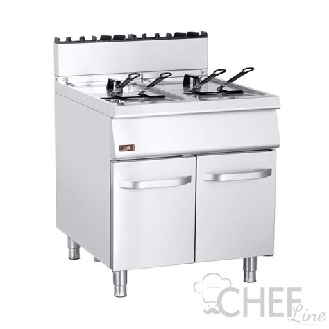 Double Tank Commercial Deep Gas Fryer Chefook