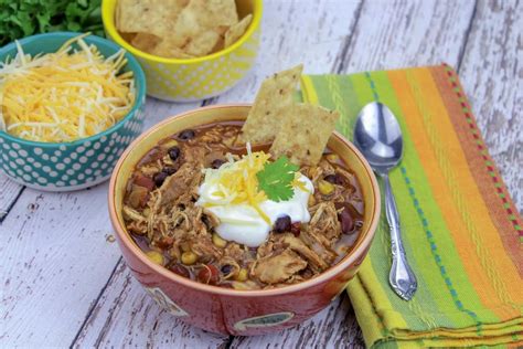 Slow Cooker Chicken Taco Chili Best Crockpot Recipes Just A Pinch