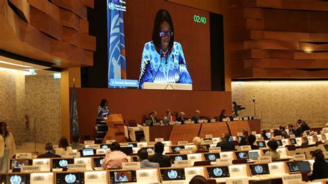 MASEBO ADDRESSES 76TH WORLD HEALTH ASSEMBLY Ministry Of Health