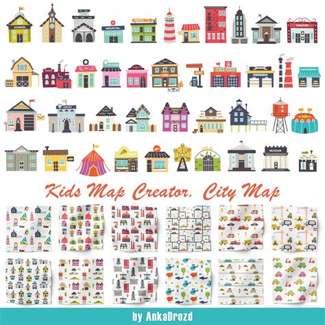 Kids Map Creator. City Map – MasterBundles