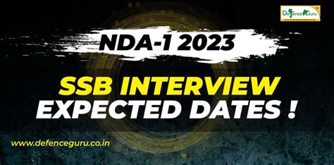 Nda Ssb Interview Expected Dates