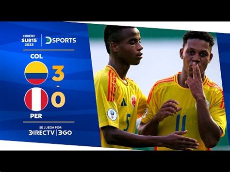 Per Vs Colombia Sub Resultado Resumen Y Goles Por