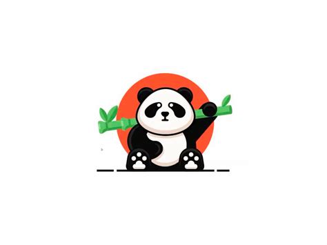 Dribbble - panda_logo.png by King Fish