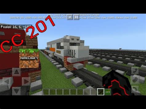 Cara Membuat Lokomotif Cc Di Minecraft Simple Youtube