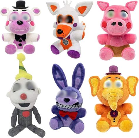 Sweet Moment Set 5 5 Night Freddy Security Breach Plushies Set Modern Plushes For