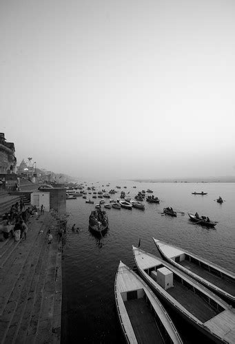 Good Morning Kashi Boats On The Banks Of River Ganga Flickr