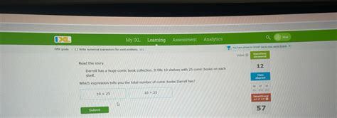 Solved My Ixl Learning Assessment Analytics Max Fifth Grade