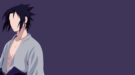 Naruto Minimalistic Sasuke Simple HD Wallpaper Pxfuel