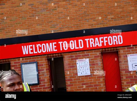 Stade De Football Old Trafford Manchester Royaume Uni Avril