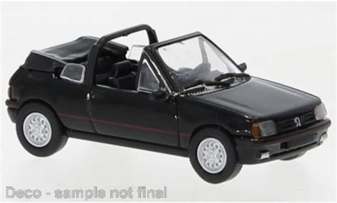 Miniature Peugeot 205 1 87 PCX87 Cabriolet Noire 1986 Voiture