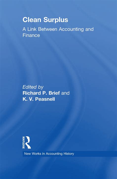 Clean Surplus A Link Between Accounting And Finance Routledge New Works In