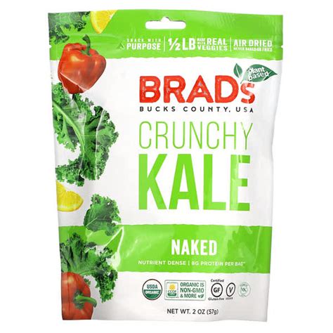 Brad S Plant Based Crunchy Kale Naked 2 Oz 57 G