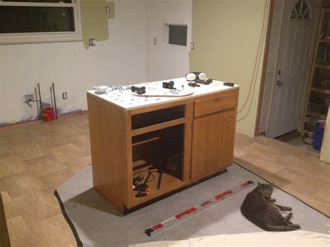 Our IKEA Kitchen: First cabinet installation!