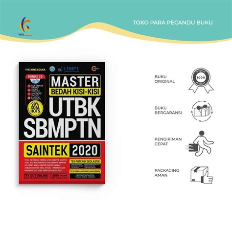 Jual BUKU REFERENSI MASTER BEDAH KISI KISI UTBK SBMPTN SAINTEK 2020