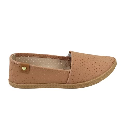 Sapatilha Moleca Nobuck Microperfuros Nude Feminina Bege