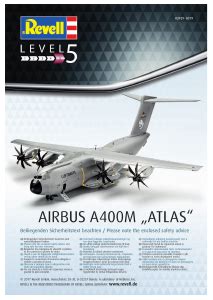 Manual Revell Set Airplanes Airbus A M Atlas