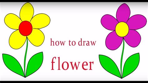 How To Draw A Flower Just Draw Flowers Youtube