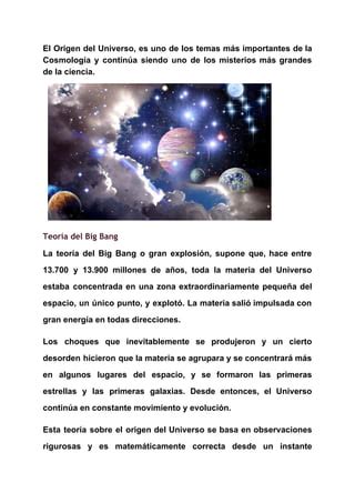 El Origen Del Universo Pdf Descarga Gratuita