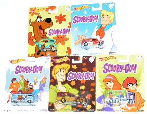 Hot Wheels Pop Culture WB Scooby Doo Complete Set Universal Classic Toys