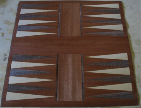 Custom Backgammon Custom Wood Inlay Game Board