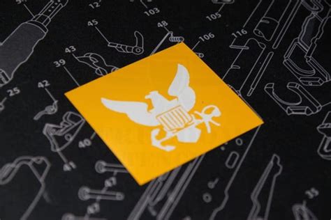 Navy Logo Stencil - Freedom Stencils