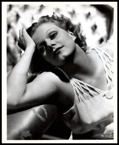 Hollywood Beauty Jean Harlow Sexy Stunning Portrait 1940s Stylish Pose