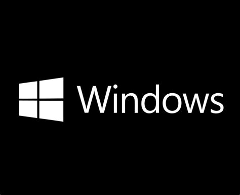 Windows Symbol Brand Logo With Name White Design Microsoft Software Vector Illustration With ...