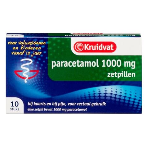 Kruidvat Paracetamol 1000mg Zetpillen Kruidvat NL