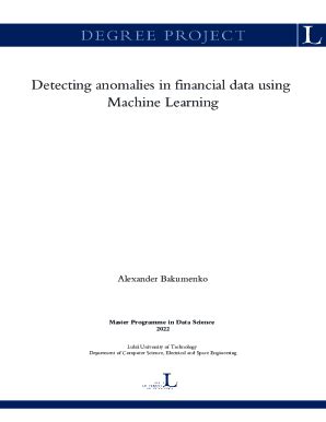 Fillable Online Detecting Anomalies In Financial Statements Using