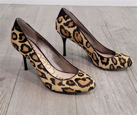 Sam Edelman Leopard Print Pumps Discount Bellvalefarms