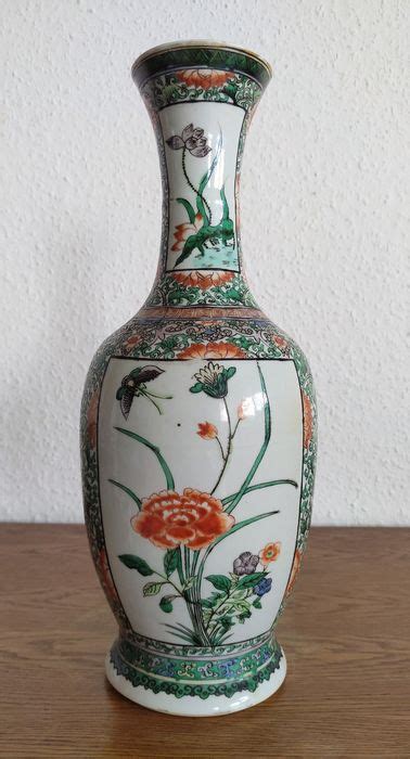 Vase 1 Famille Verte Porcelain Flowers China Catawiki