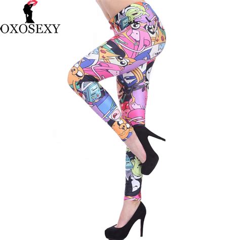 New Fashion Autumn Cartoon Printed High Waist Women Leggings Legins