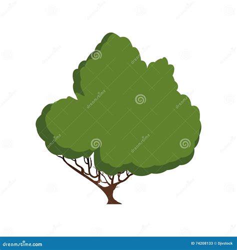 Arbre Vert De Graphisme Conception De Nature Dessin De Vecteur