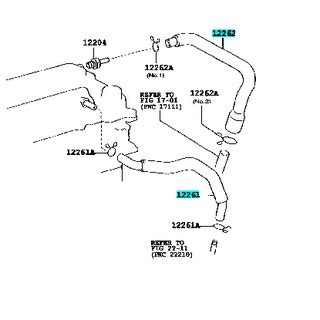 Toyota Altis 2002 2007 1 6L Engine ZZE121 Original Ventilation Hose 2