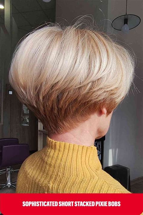 Short Stacked Pixie Bob Haircuts For A Cute And Sassy Look Short