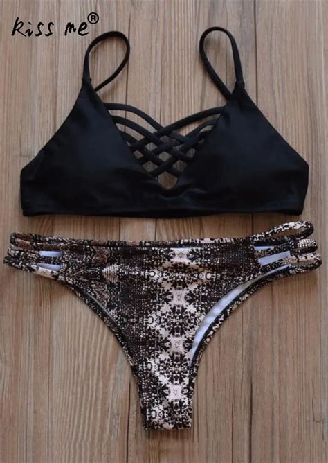 Hot Sales Snakeskin Pattern Swimsuit Bikinis Set Bathing Suit Women Brazilian Bikini Summer