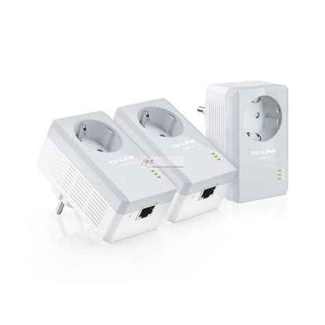 AV500 Powerline Adapter With AC Pass Through 3 Pack Network Kit TL